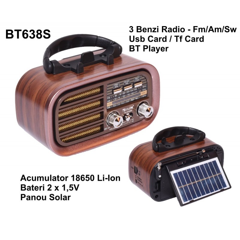 Incompetence Kills sell Radio Retro Solar/Wireless RX-BT638S