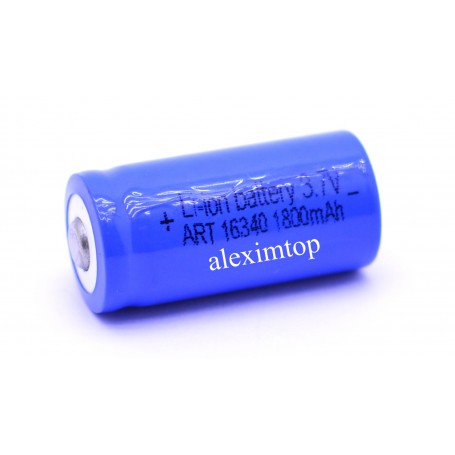 Acumulator reincarcabil Li-ion 3,7V - 1800mAh ART-16340 , Albastru