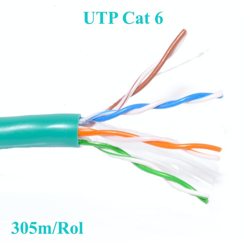 Cablu UTP Cat 6 Cupru Integral Fire Ted ,305m/Rol