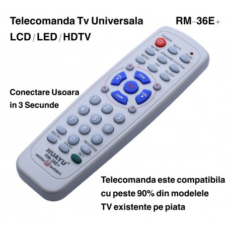 Telecomanda TV LCD/LED Universala RM-36E+